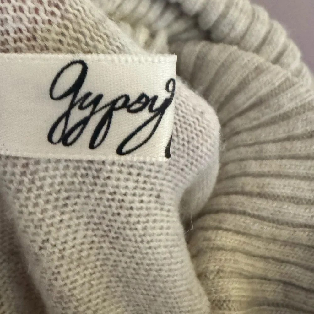 Gypsy Junkies Cotton Cashmere blend Cowl Neck knit Sweater